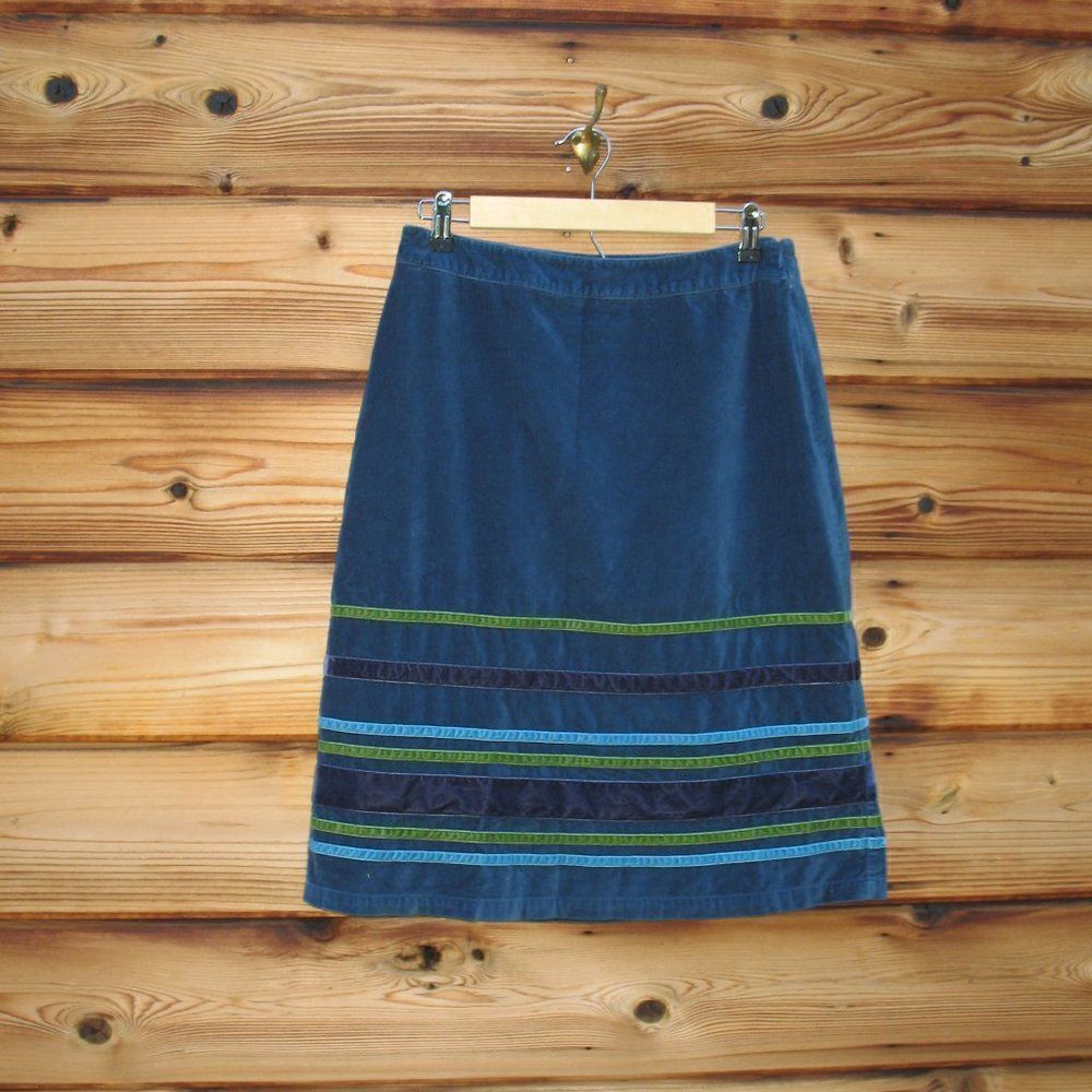 Boden Velvet  Skirt Tall Long